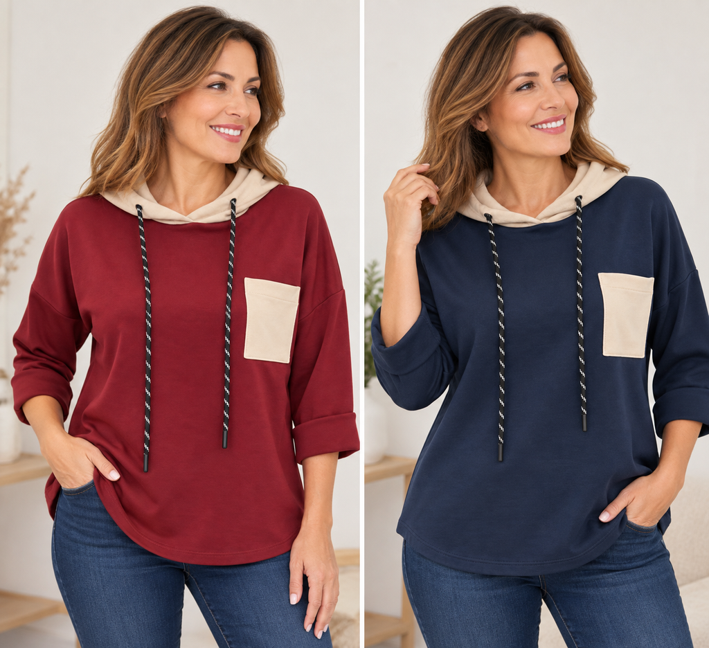 SUDADERA CON CAPUCHA Y BOLSILLO