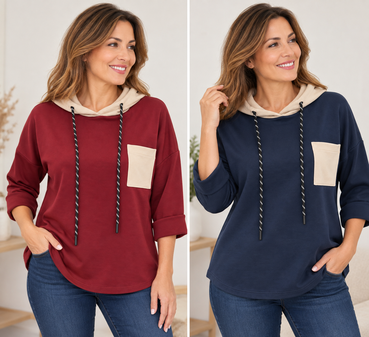 SUDADERA CON CAPUCHA Y BOLSILLO