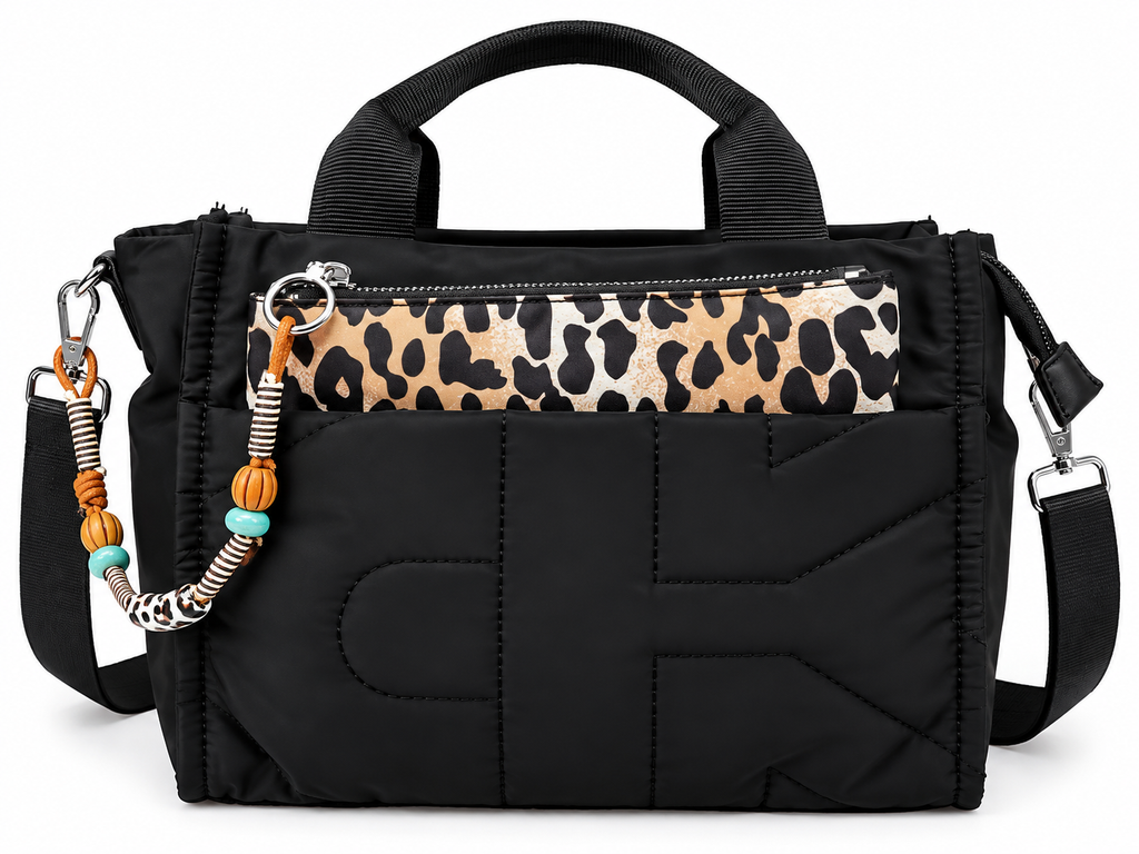 BOLSO ACOLCHADO CON NECESER PRINT