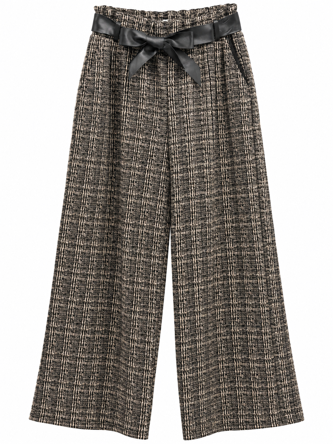PANTALÓN PALAZZO CON CINTURÓN