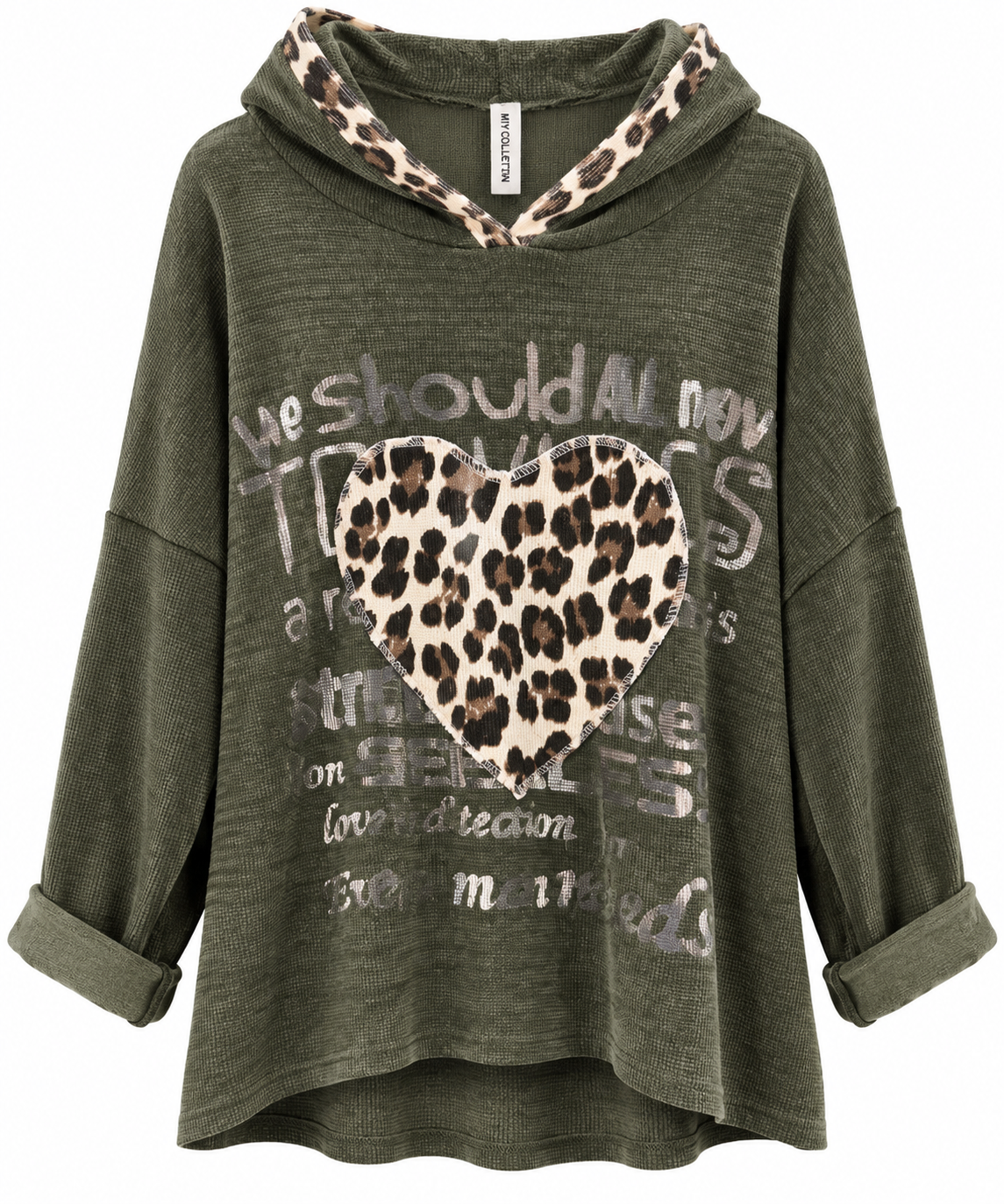 SUDADERA CORAZÓN PRINT