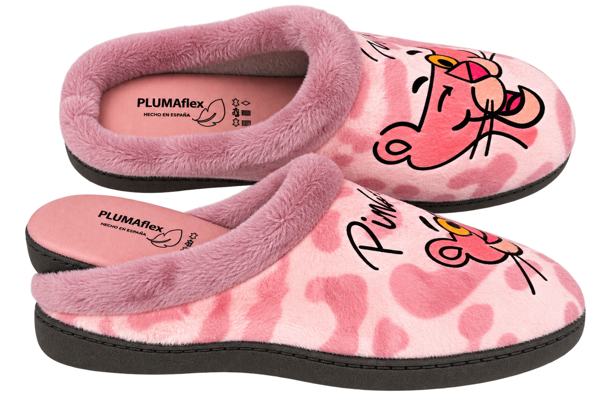 PANTUFLA PANTERA ROSA PLUMAFLEX