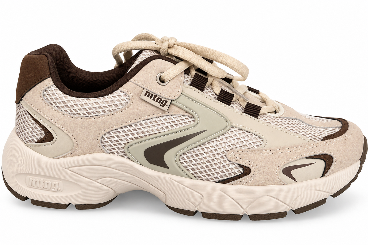 DEPORTIVO MUSTANG BEIGE/MARRÓN