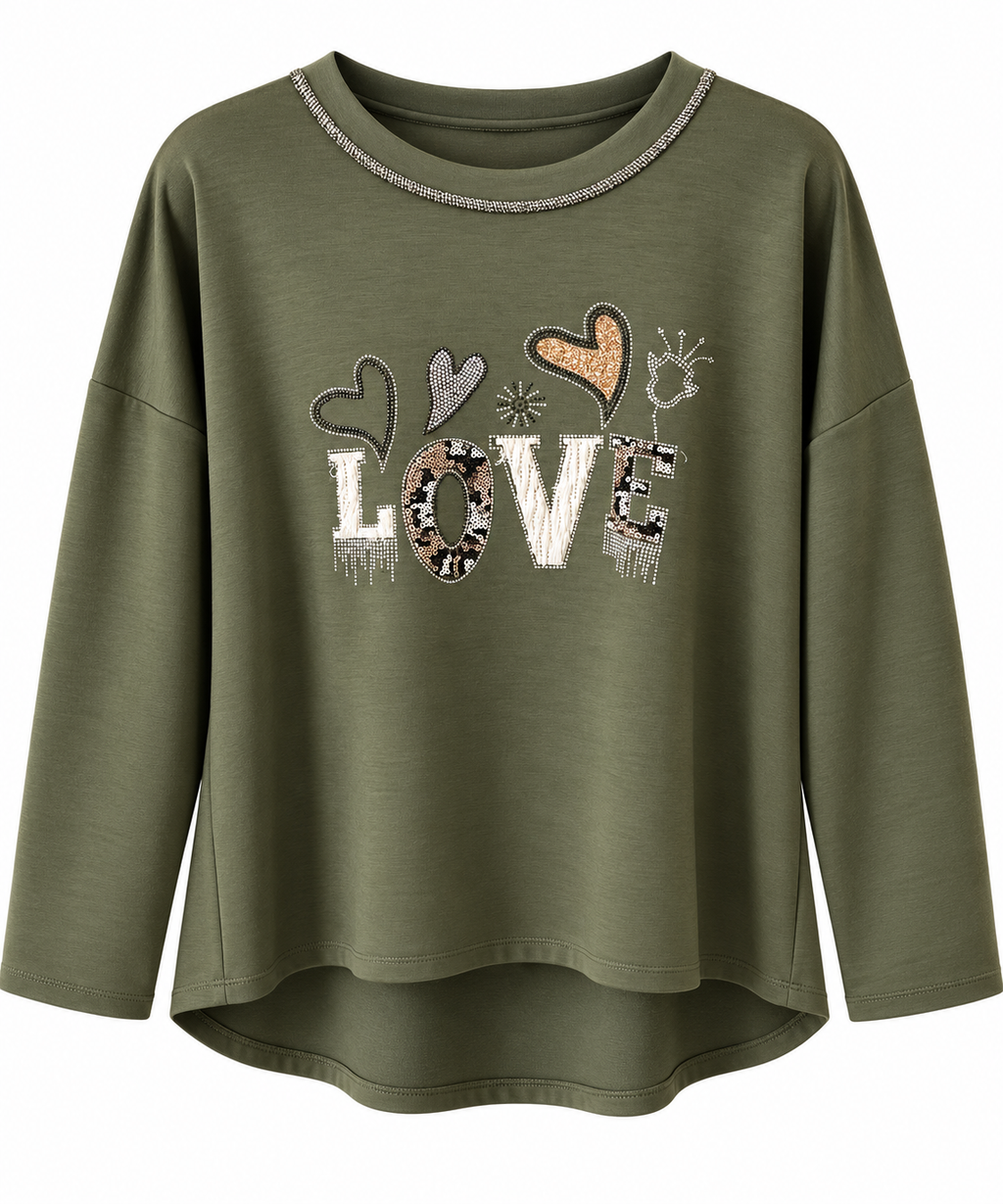 SUDADERA LOVE CURVY