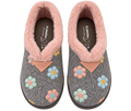 ZAPATILLAS PLUMAFLEX GRIS FLORES