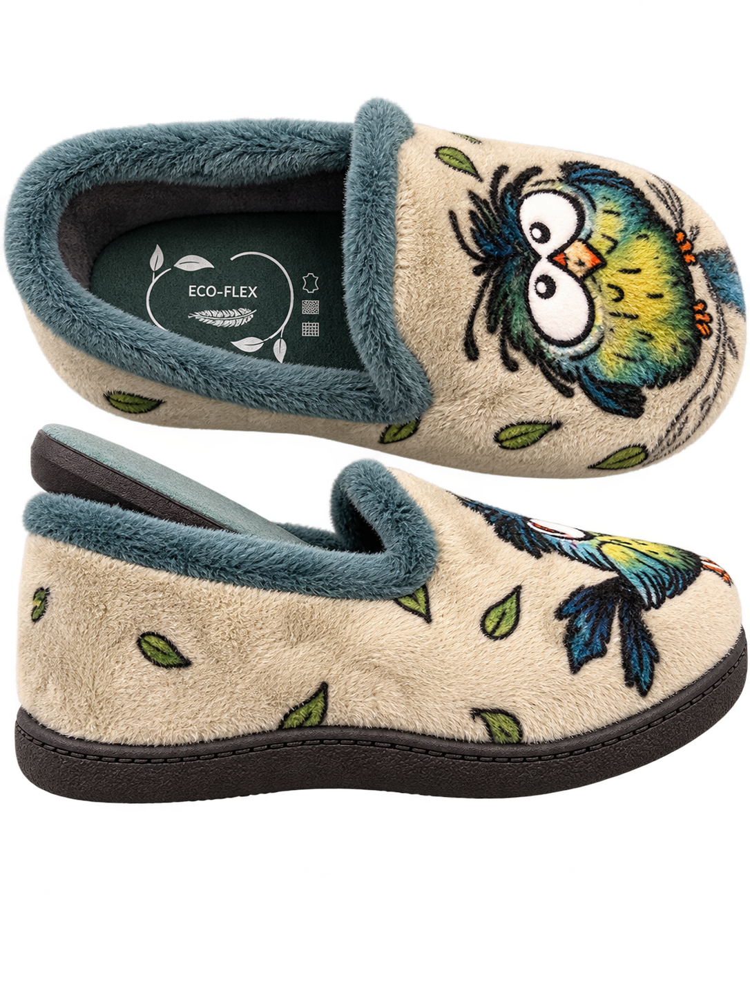 ZAPATILLA DE CASA BÚHOS ECOFLEX