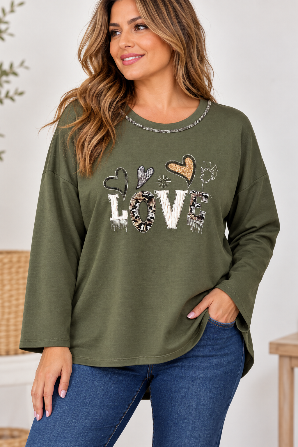 SUDADERA LOVE CURVY