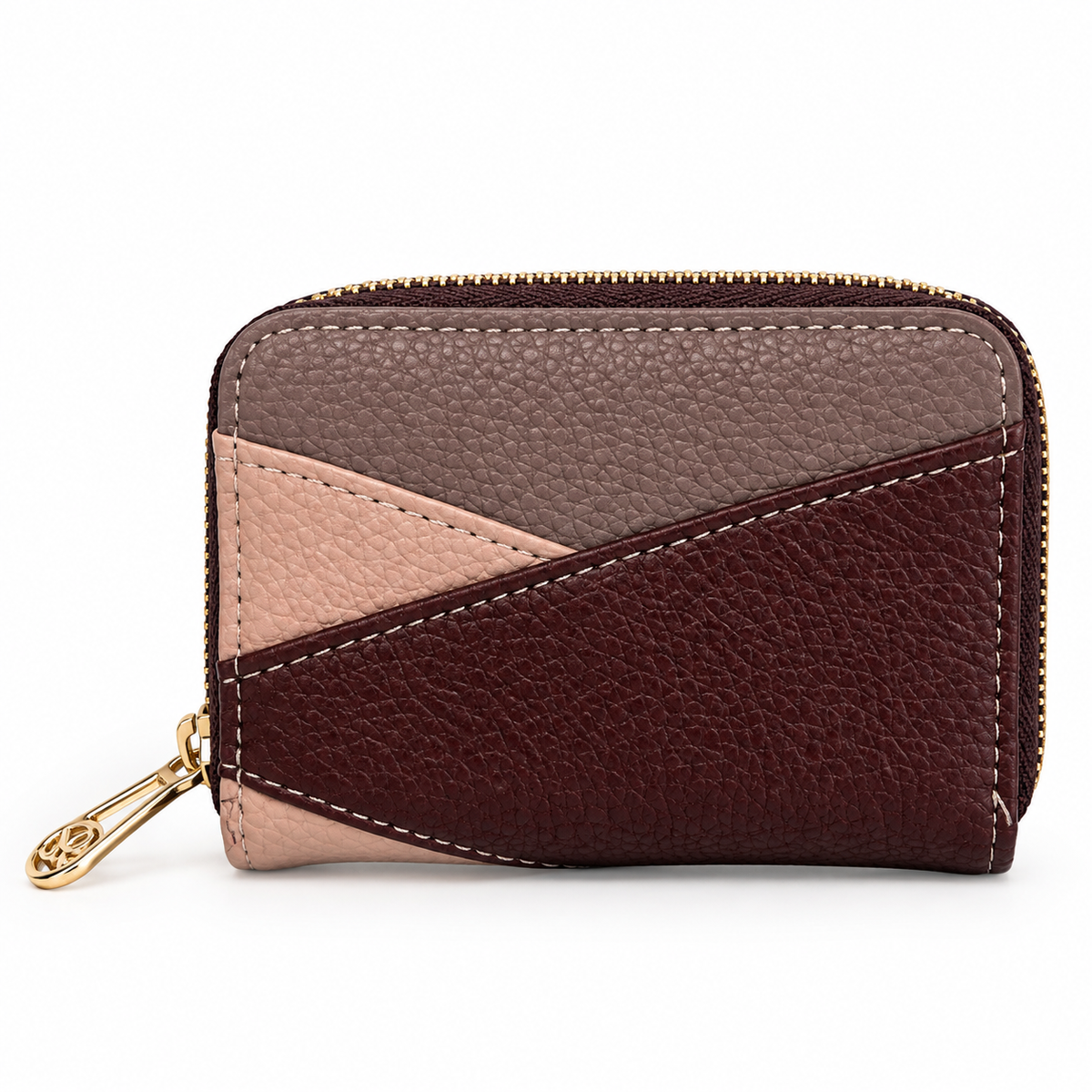 SET CARTERA Y MONEDERO BURDEOS/ROSA