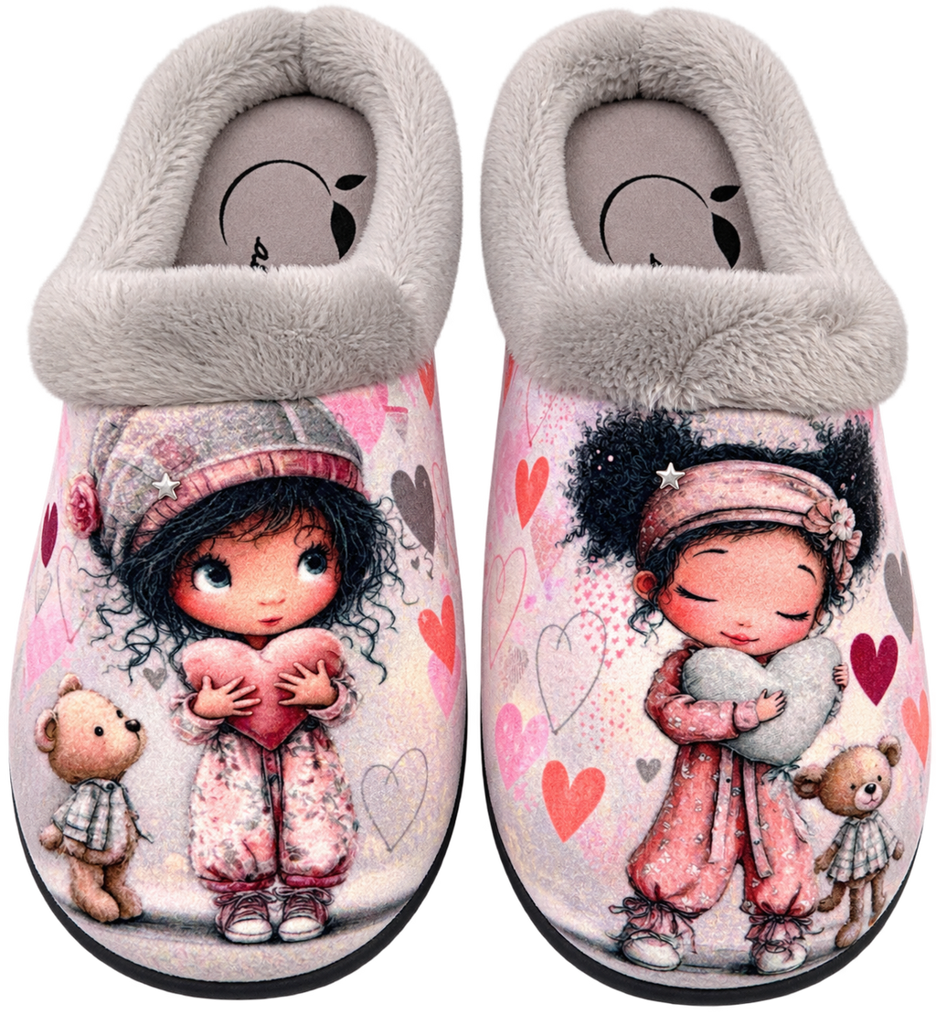 PANTUFLA ECOFLEX NIÑA CORAZÓN