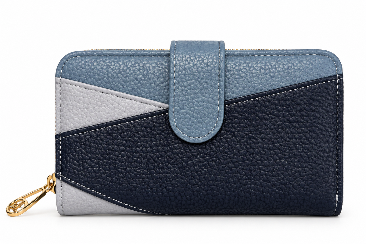 SET CARTERA Y MONEDERO AZUL