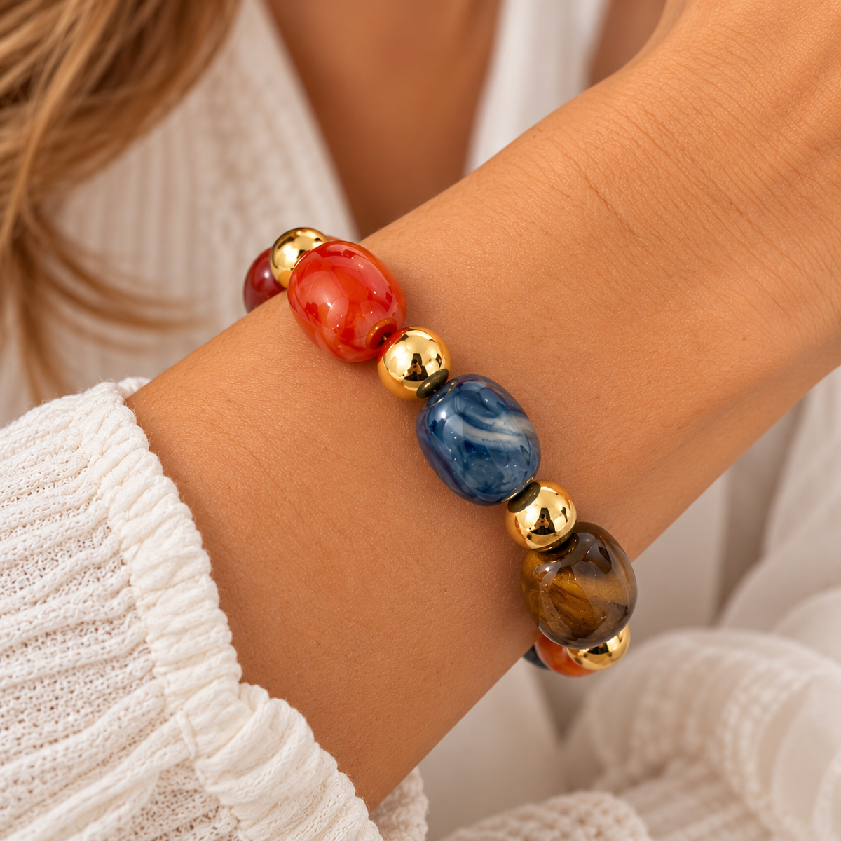 PULSERA PIEDRAS COLORES