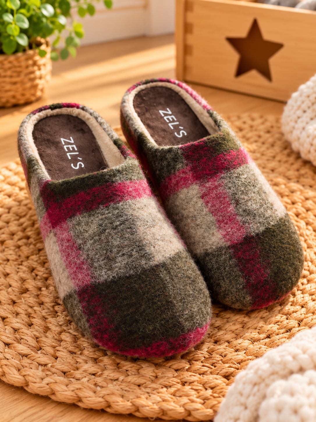 PANTUFLA FIELTRO GRIS