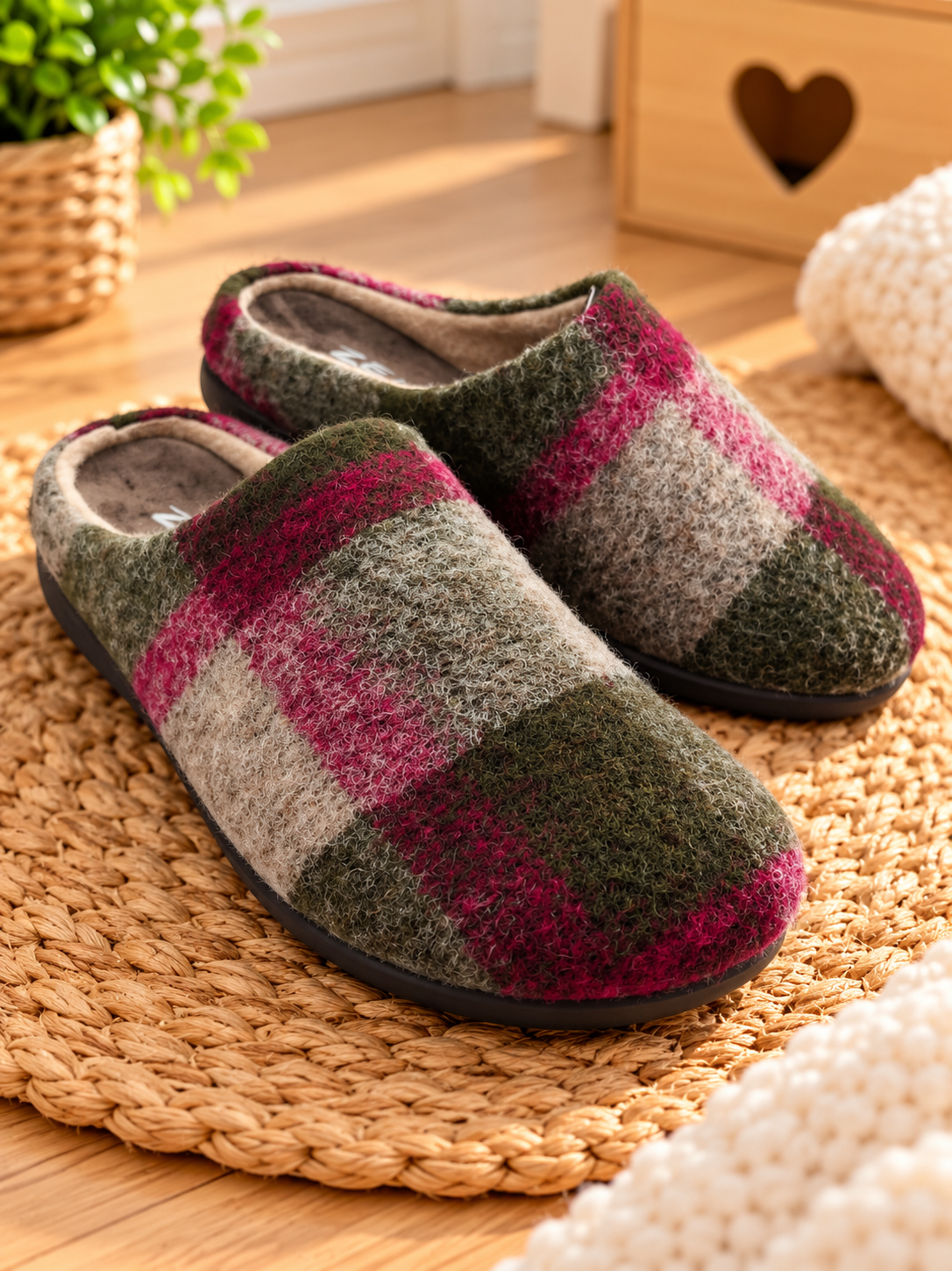 PANTUFLA FIELTRO GRIS